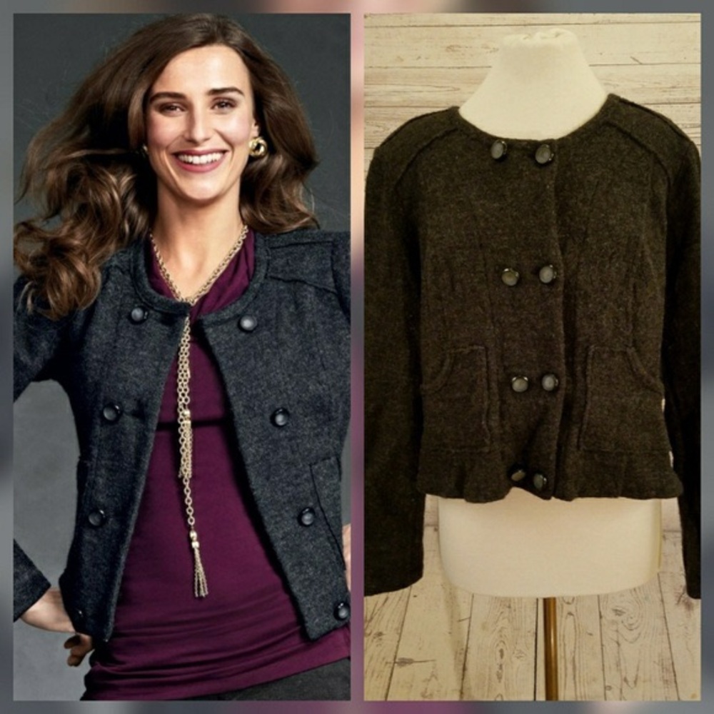 Cabi wool cardigan dark grey sz Xs